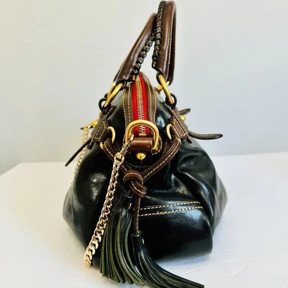 Y2K DOONEY & BOURKE LARGE LEATHER DOCTOR SATCHEL BAG VINTAGE - Picture 8 of 16